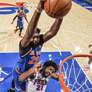 55直播NBA-布伦森33+9创两大神迹，尼克斯夺下赛点！乔治18中6，恩比德18分